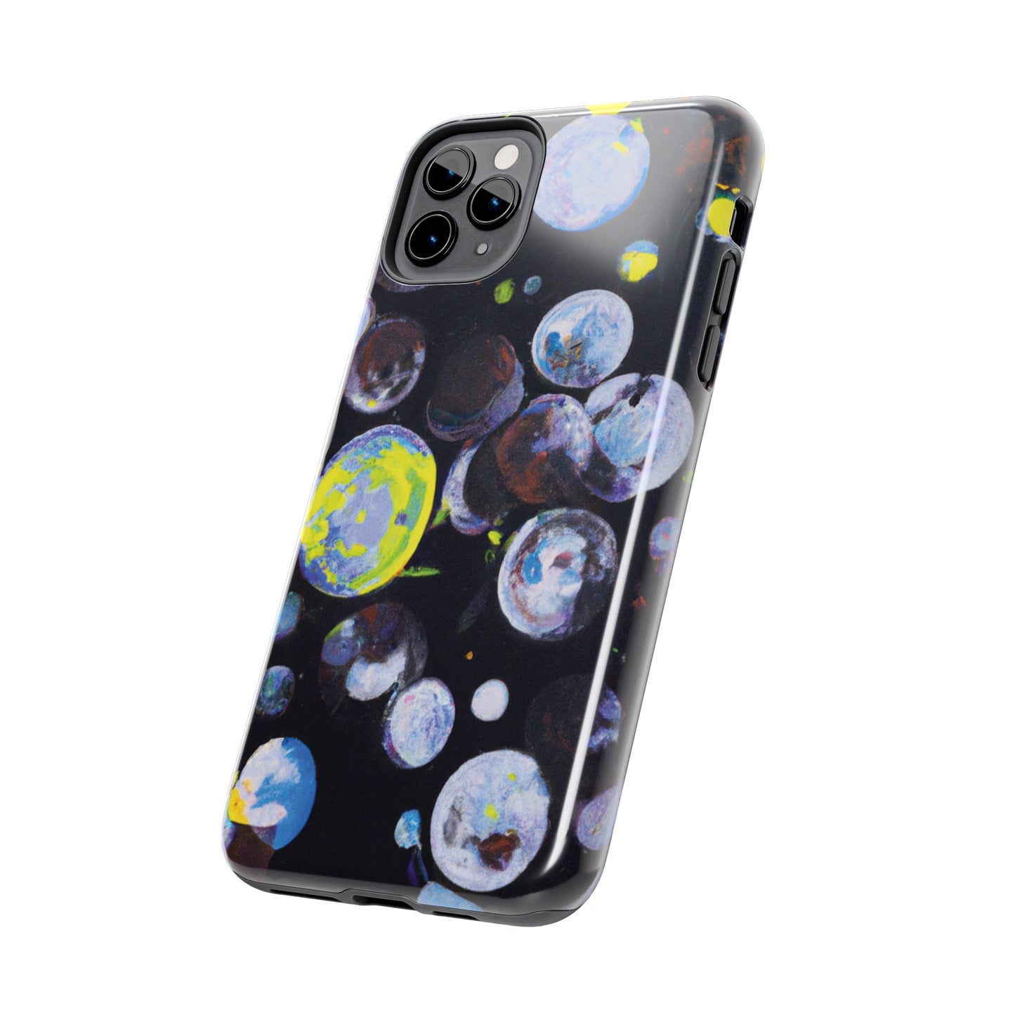 Tough Apple iPhone Cases Ft. Silver Bubbles