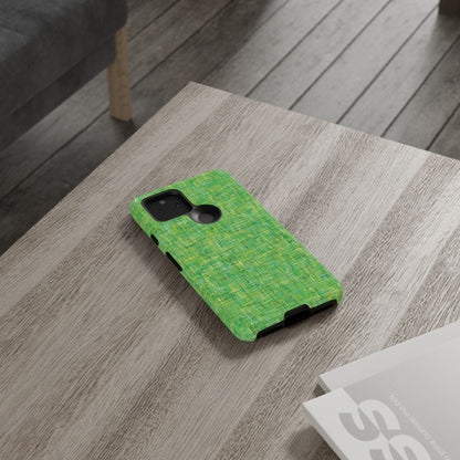 Tough Phone Case Ft. Acrylic Linear Green