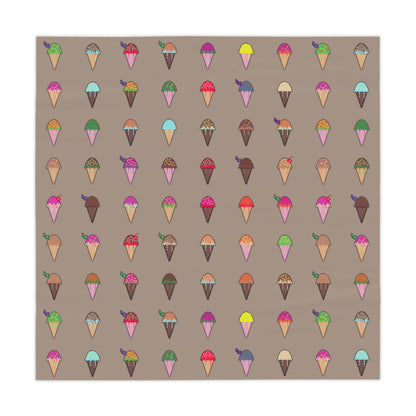 Pixel Cones Party Tablecloth (Square, Polyester)