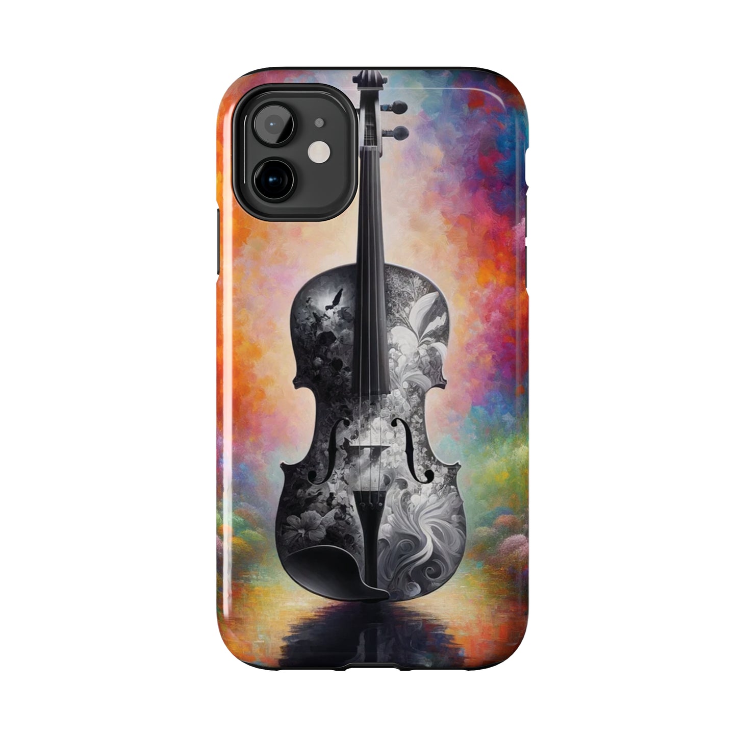 ToughDrop Apple iPhone Case Ft. Greyscale Violin