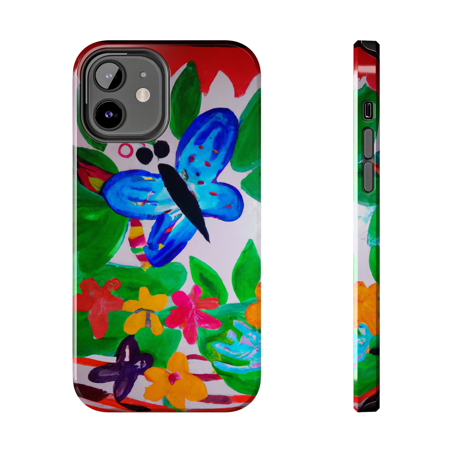 Tough Case-Mate iPhone Case Ft. Watercolor Butterfly