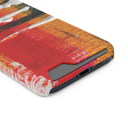 iPhone 13 and Samsung S21, S22 Cases with Card Holder Ft. Abstract New Mexico Desert