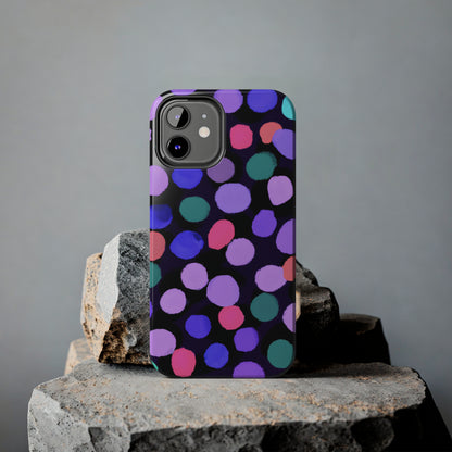 Tough Case-Mate iPhone Case Ft. Purple Dots