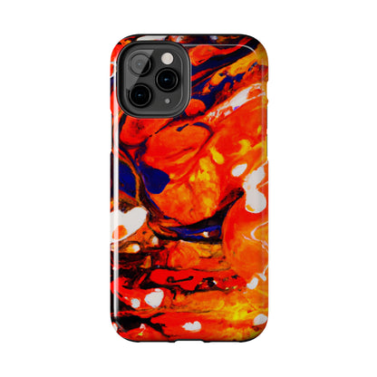 Tough Apple iPhone Cases Ft. Abstract Halloween Pumpkin