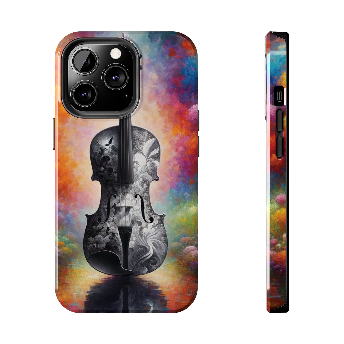 ToughDrop Apple iPhone Case Ft. Greyscale Violin