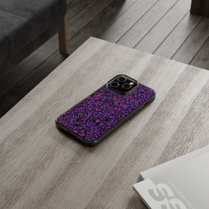 Clear iPhone and Android Cases Ft. Purple Leaves