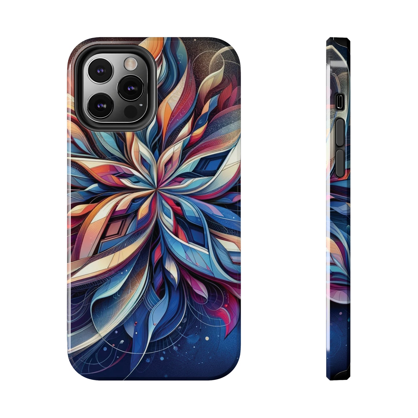 ToughDrop Apple iPhone Case Ft. Abstract Snowflake