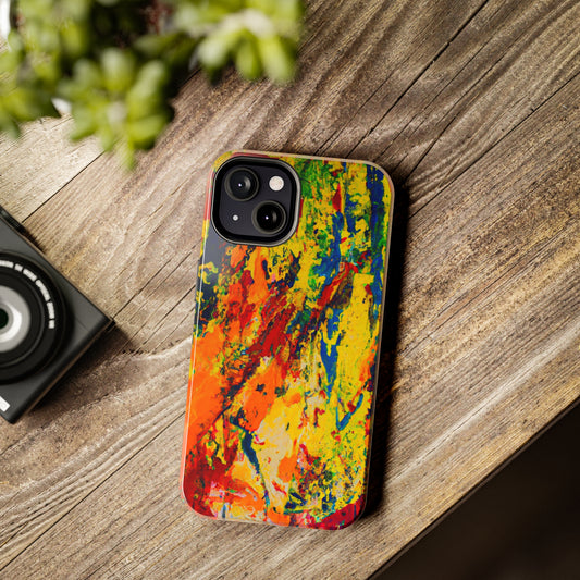 Tough Case-Mate iPhone Case Ft. Abstract Yellow Orange