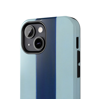 Strong Apple iPhone Case Ft. Minimal Blue Stripe