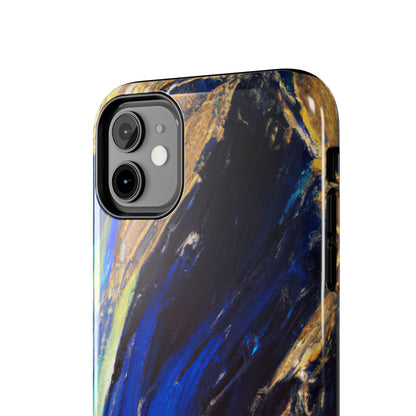 Tough Case-Mate iPhone Case Ft. Acrylic Blue Gold