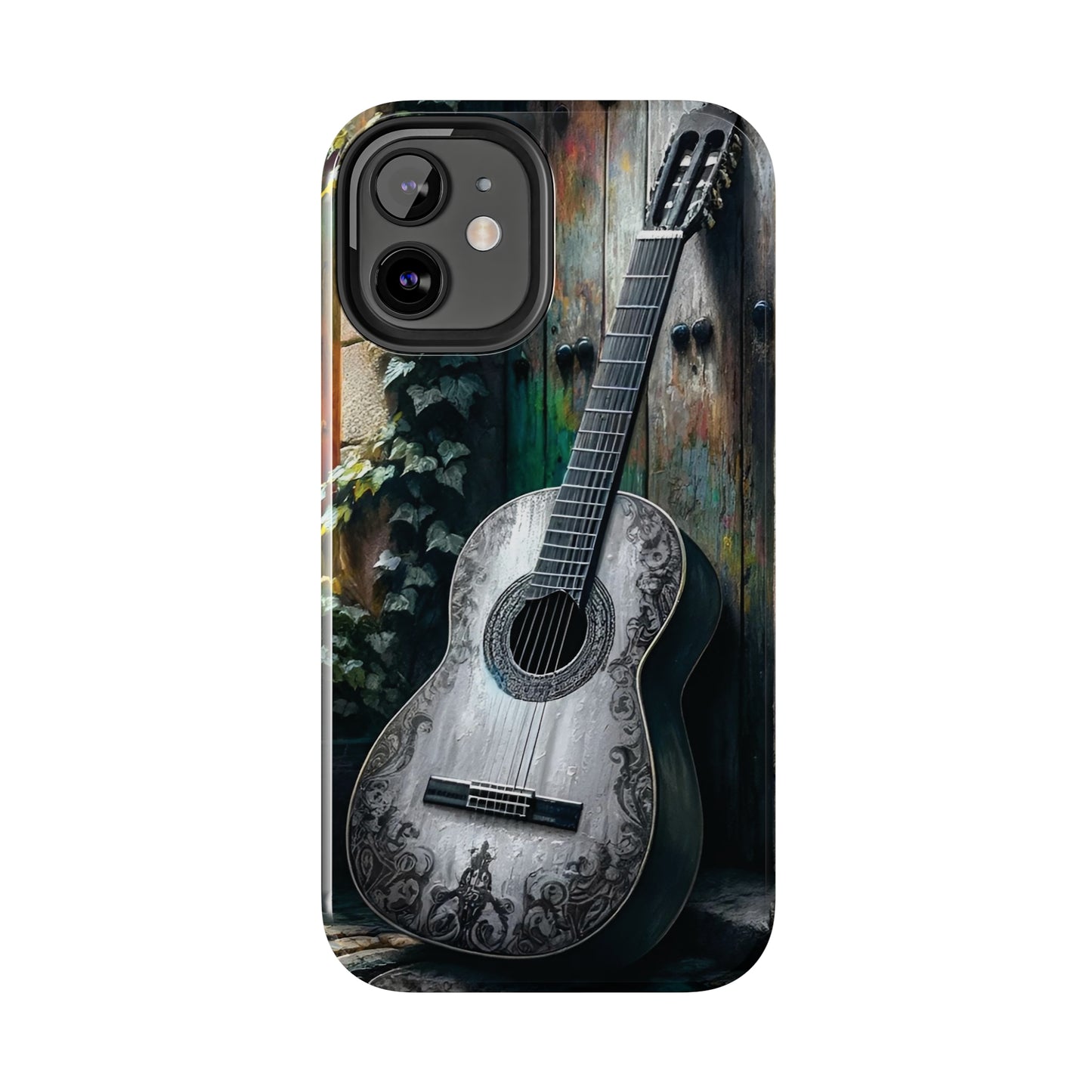 ToughDrop Apple iPhone Case Ft. Greyscale Guitar