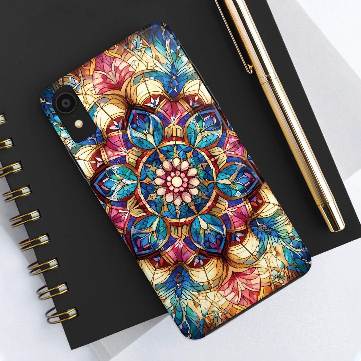 ToughDrop Apple iPhone Case Ft. Stained Glass Fractal