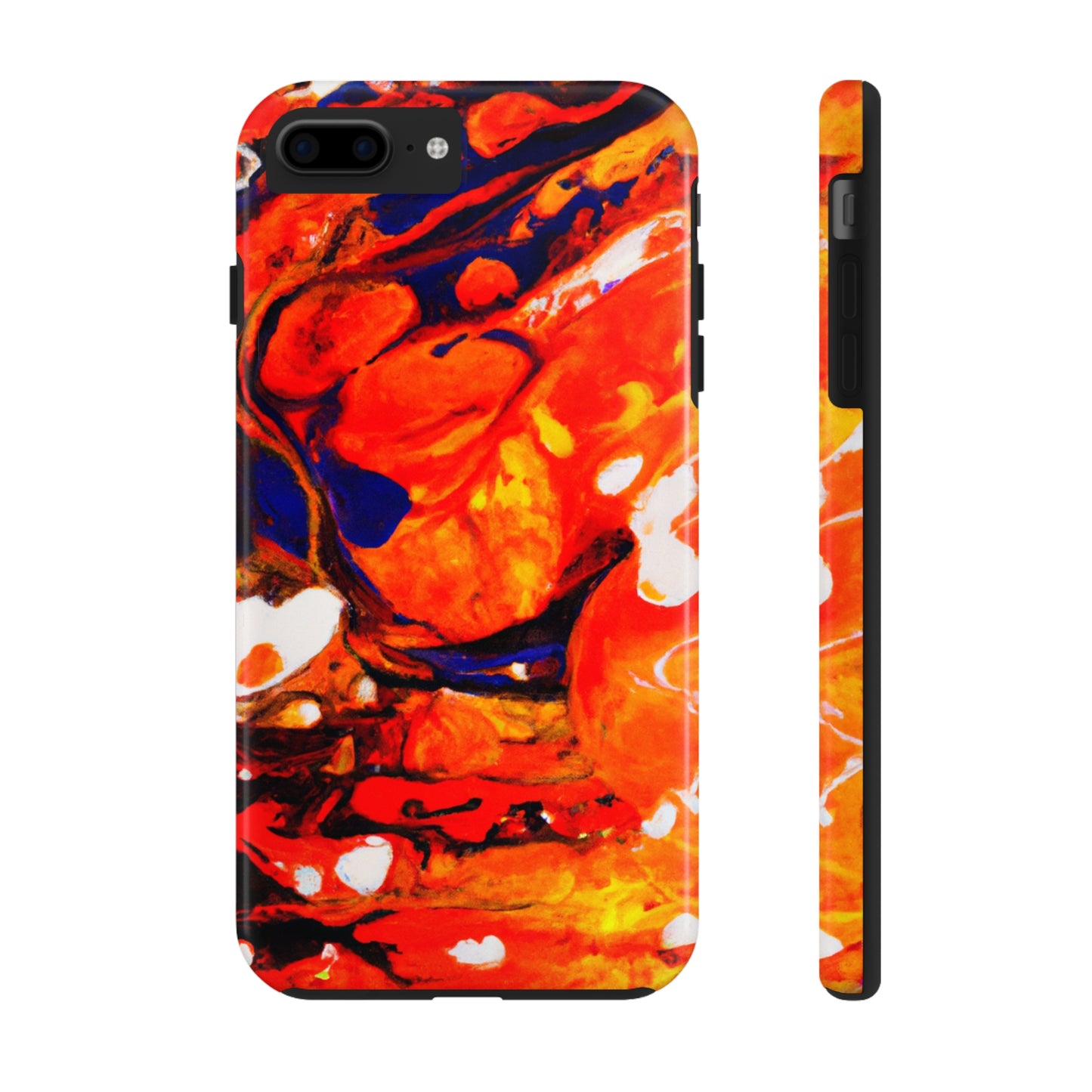 Tough Apple iPhone Cases Ft. Abstract Halloween Pumpkin