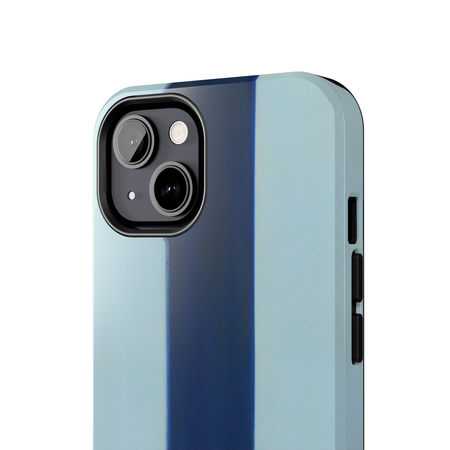 Strong Apple iPhone Case Ft. Minimal Blue Stripe