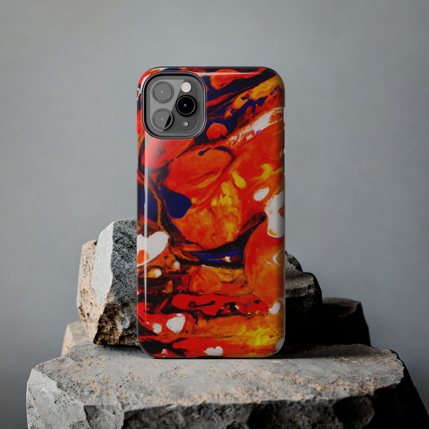 Tough Apple iPhone Cases Ft. Abstract Halloween Pumpkin