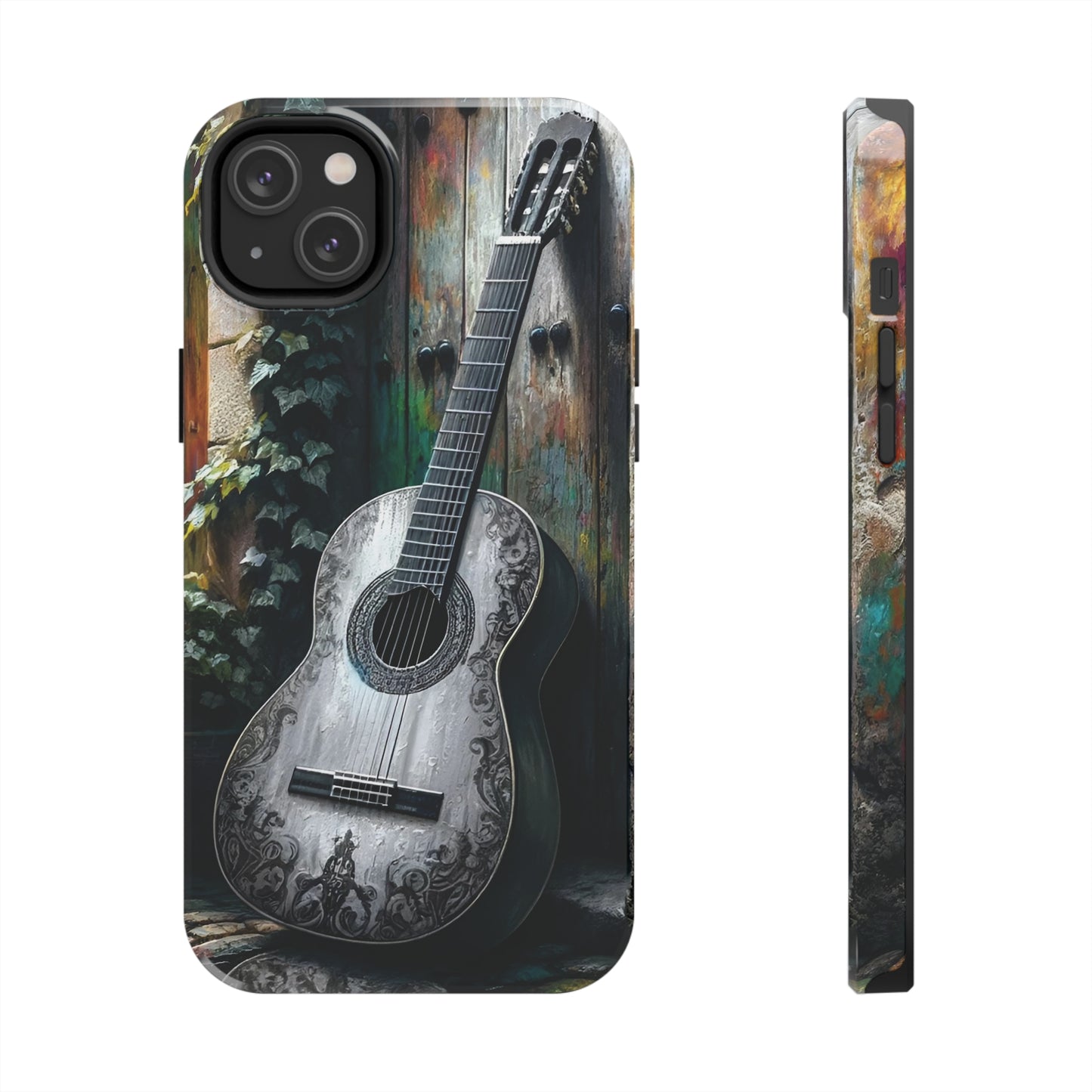 ToughDrop Apple iPhone Case Ft. Greyscale Guitar