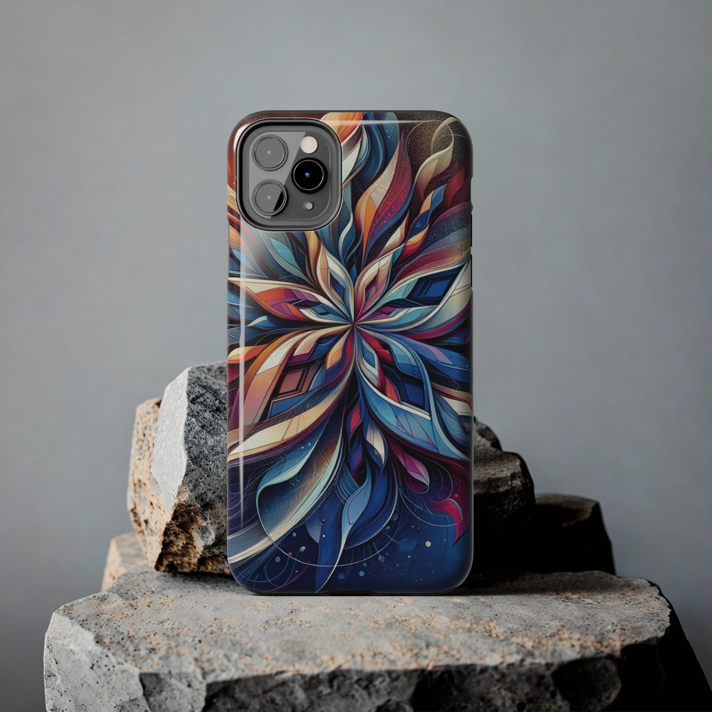 ToughDrop Apple iPhone Case Ft. Abstract Snowflake