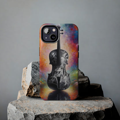 ToughDrop Apple iPhone Case Ft. Greyscale Violin