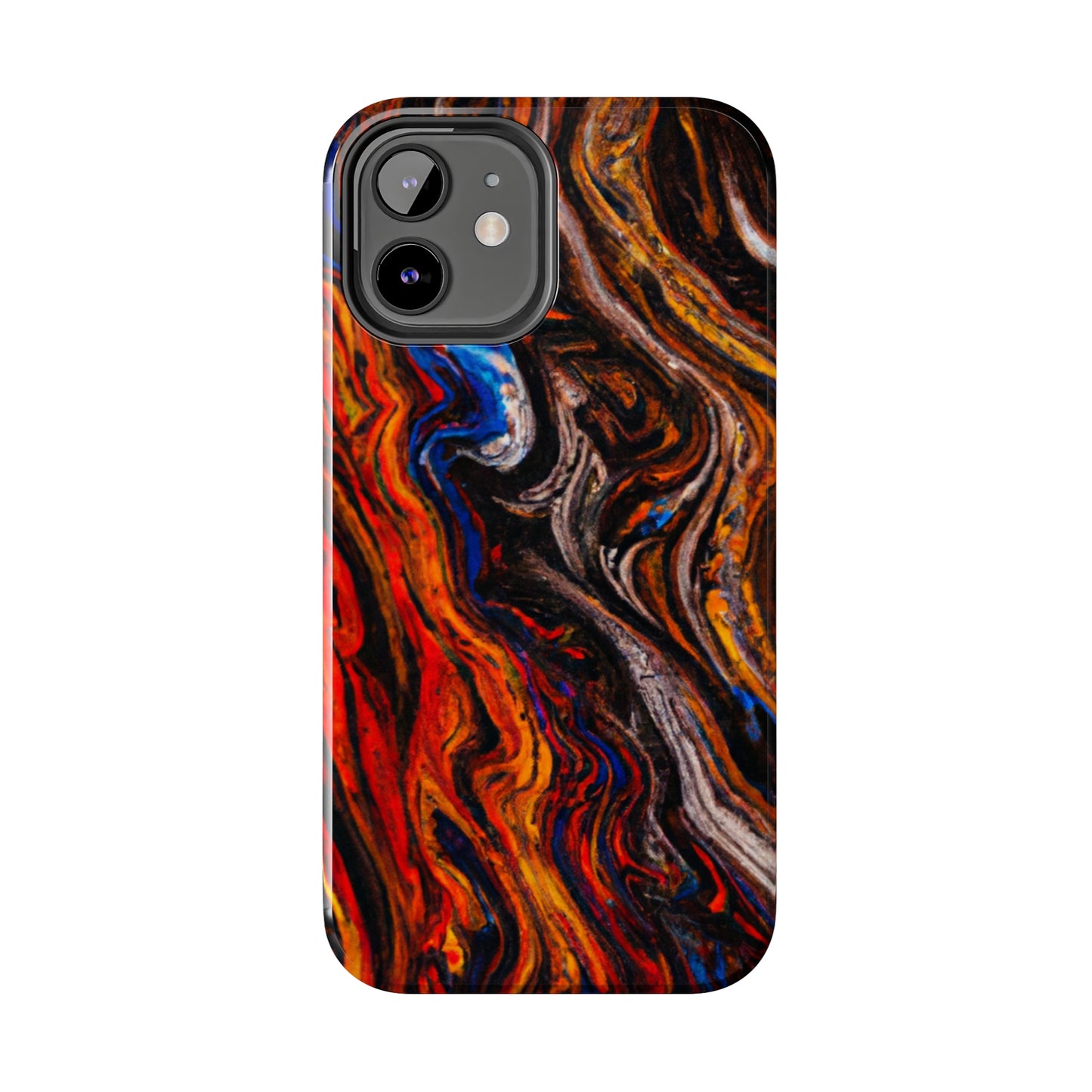 Tough Apple iPhone Case Ft. Abstract Petrified Wood