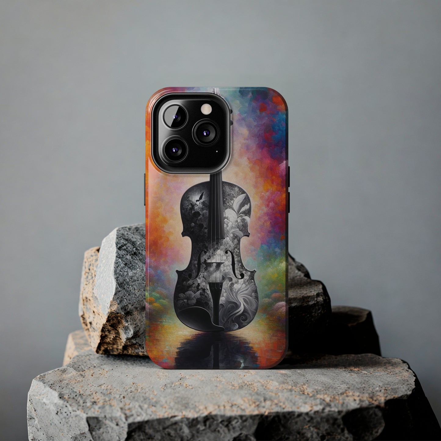 ToughDrop Apple iPhone Case Ft. Greyscale Violin