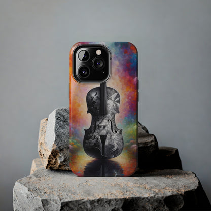 ToughDrop Apple iPhone Case Ft. Greyscale Violin