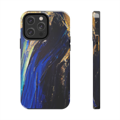 Tough Case-Mate iPhone Case Ft. Acrylic Blue Gold