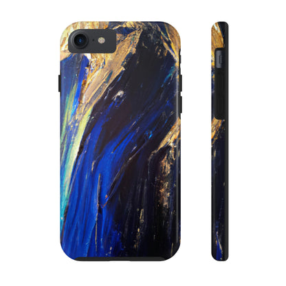 Tough Case-Mate iPhone Case Ft. Acrylic Blue Gold