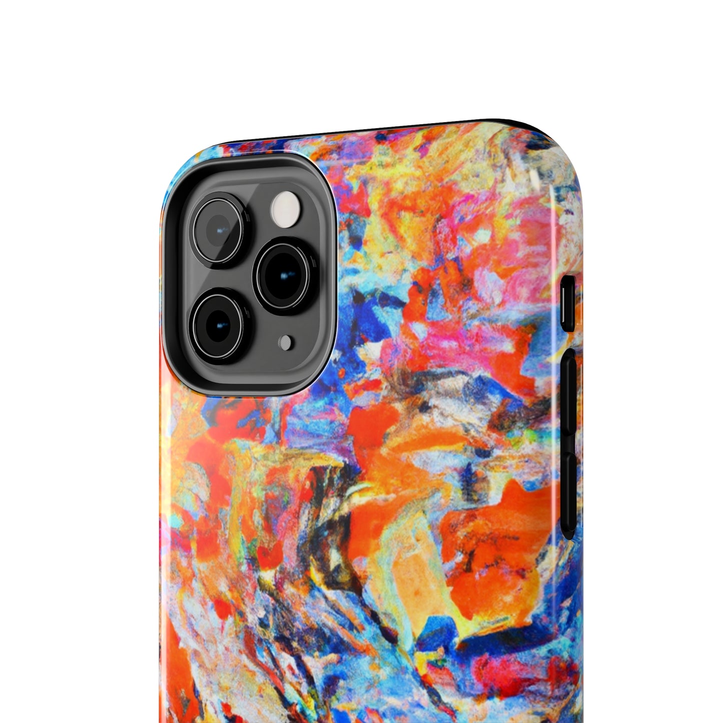 Tough Apple iPhone Case Ft. Abstract Blue and Orange