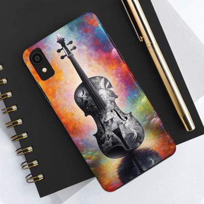 ToughDrop Apple iPhone Case Ft. Greyscale Violin