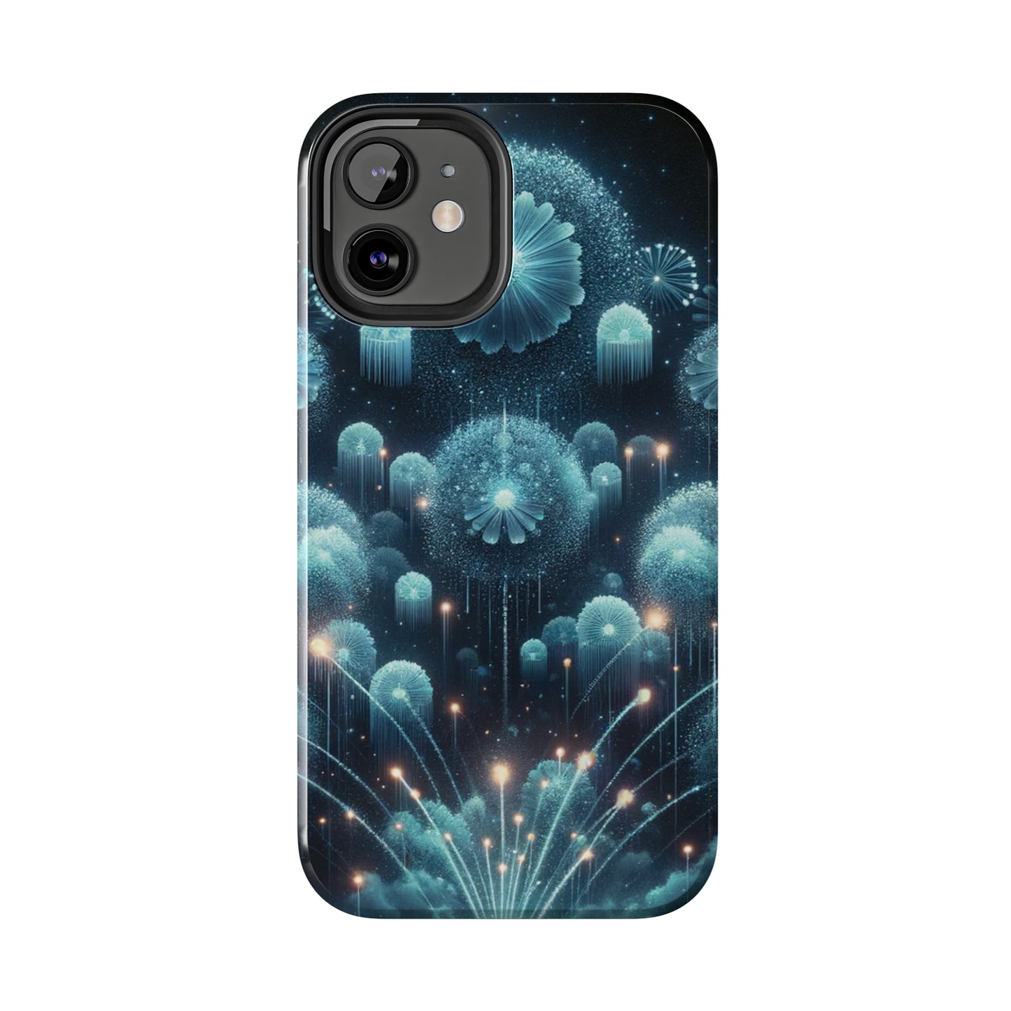 ToughDrop Apple iPhone Case Ft. Blue Dot New Year Fireworks