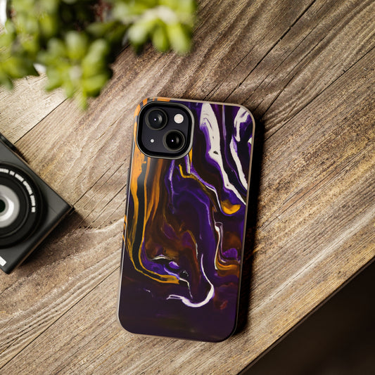 Tough Case-Mate iPhone Case Ft. Purple Tiger Stripes