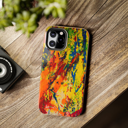 Tough Case-Mate iPhone Case Ft. Abstract Yellow Orange