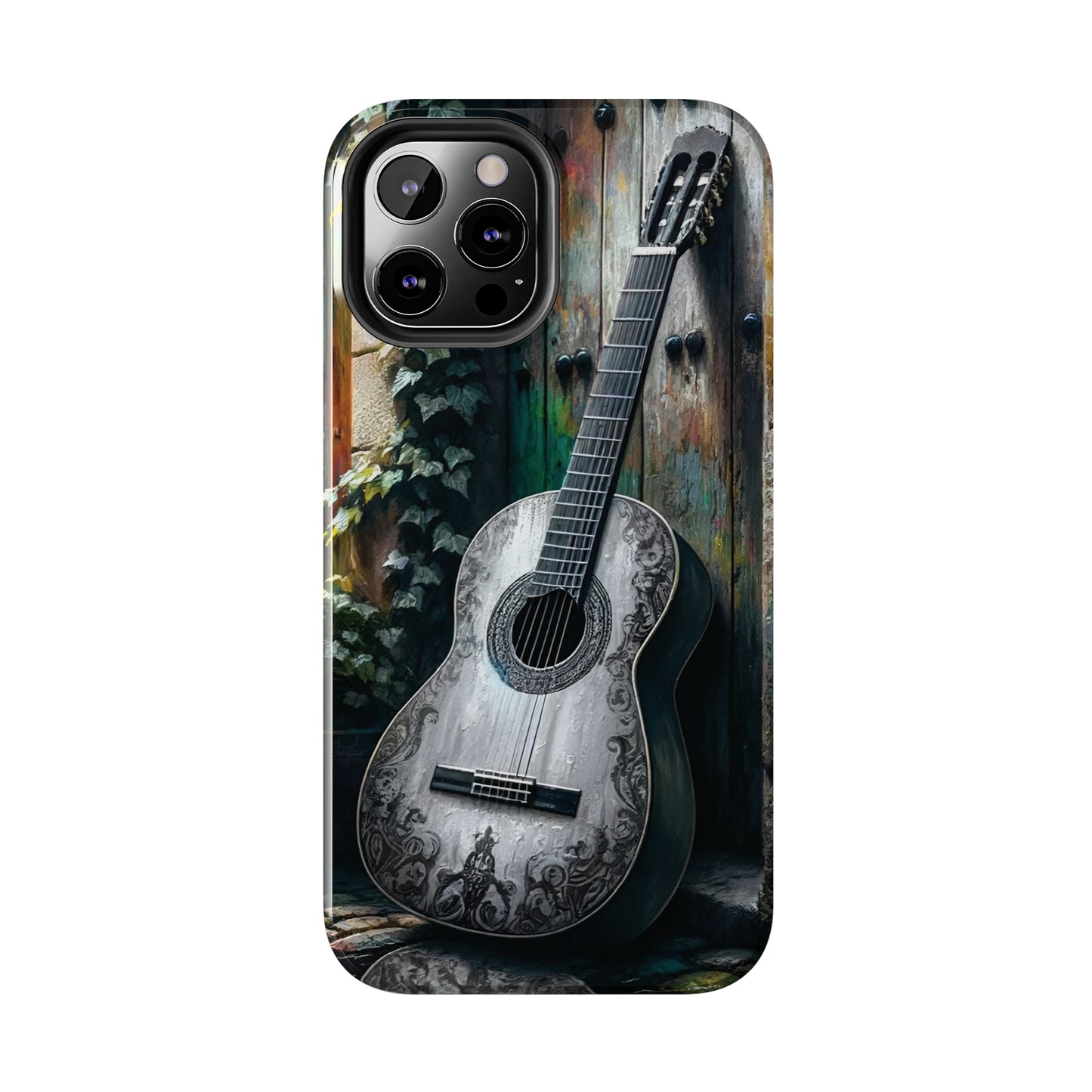 ToughDrop Apple iPhone Case Ft. Greyscale Guitar