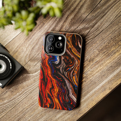 Tough Apple iPhone Case Ft. Abstract Petrified Wood