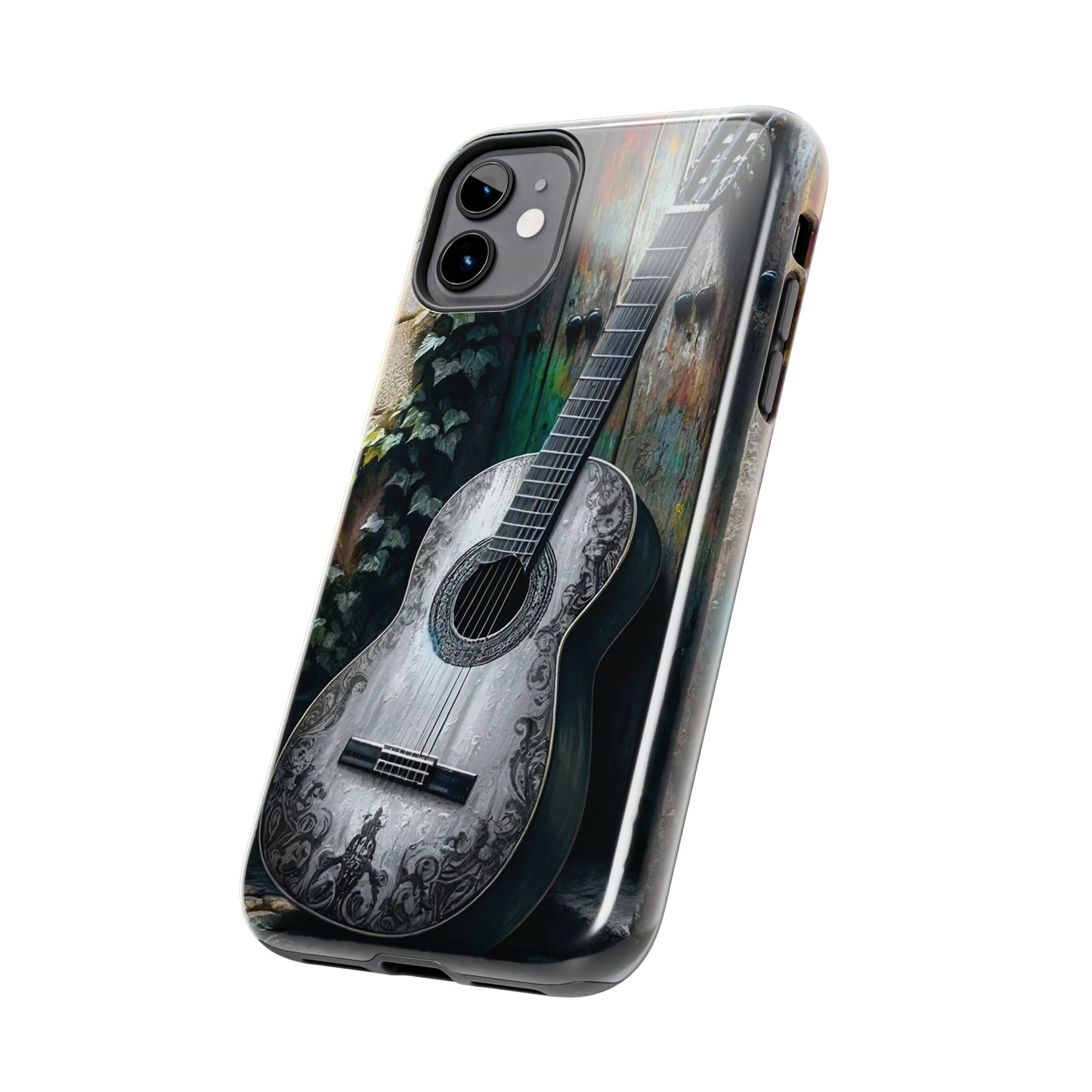 ToughDrop Apple iPhone Case Ft. Greyscale Guitar