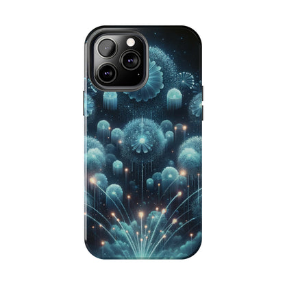 ToughDrop Apple iPhone Case Ft. Blue Dot New Year Fireworks