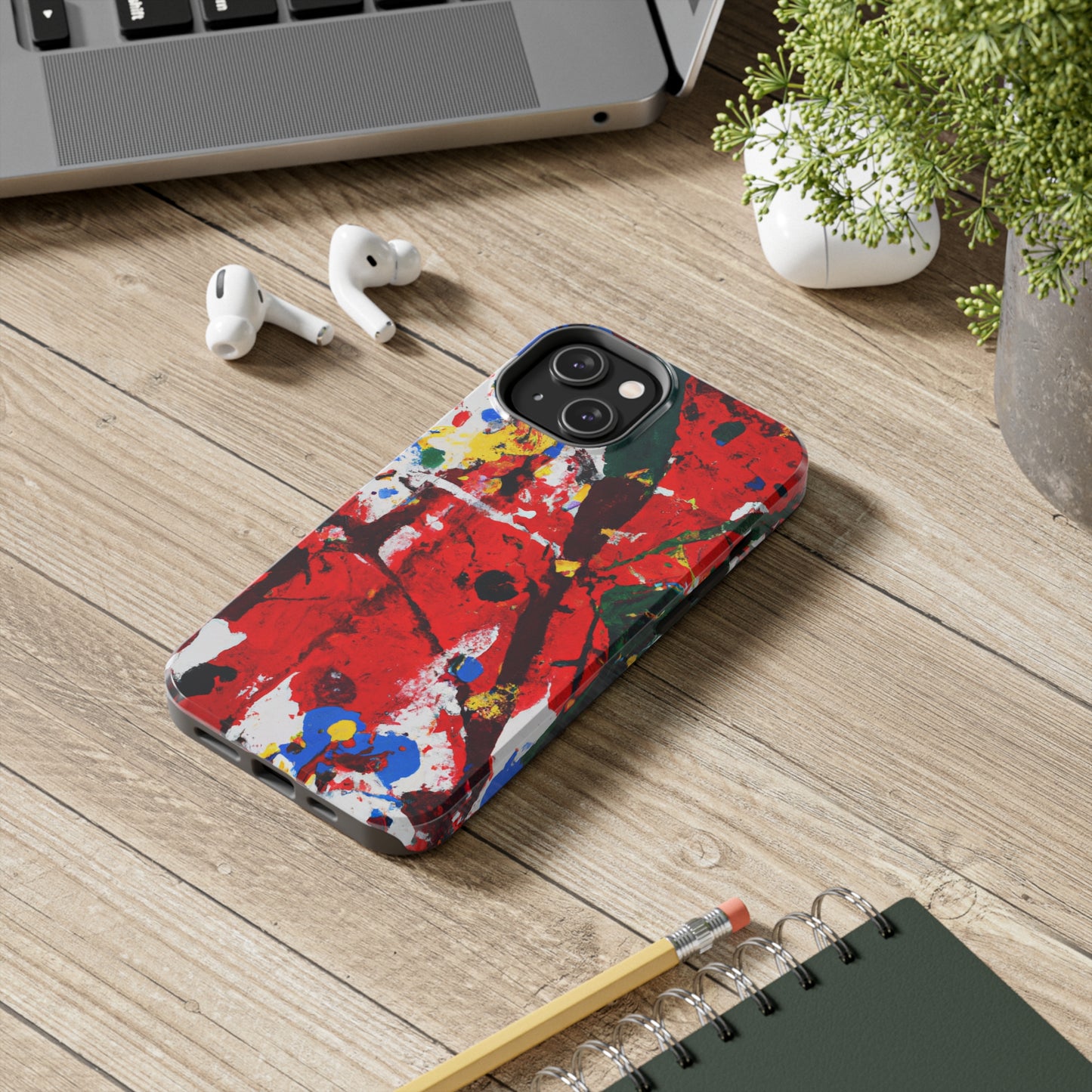 Tough Case-Mate iPhone Case Ft. Fractured Red