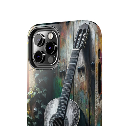 ToughDrop Apple iPhone Case Ft. Greyscale Guitar