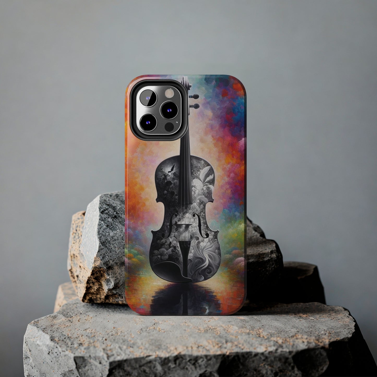 ToughDrop Apple iPhone Case Ft. Greyscale Violin