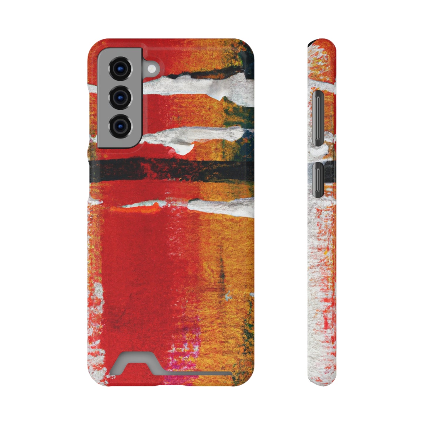 iPhone 13 and Samsung S21, S22 Cases with Card Holder Ft. Abstract New Mexico Desert