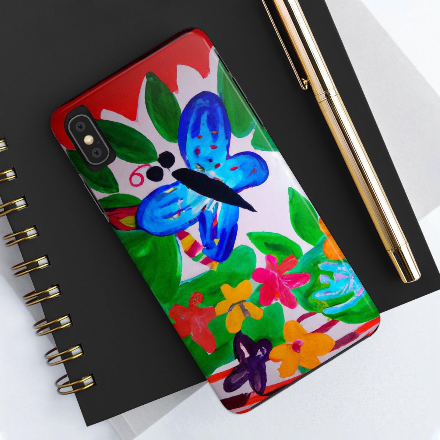 Tough Case-Mate iPhone Case Ft. Watercolor Butterfly