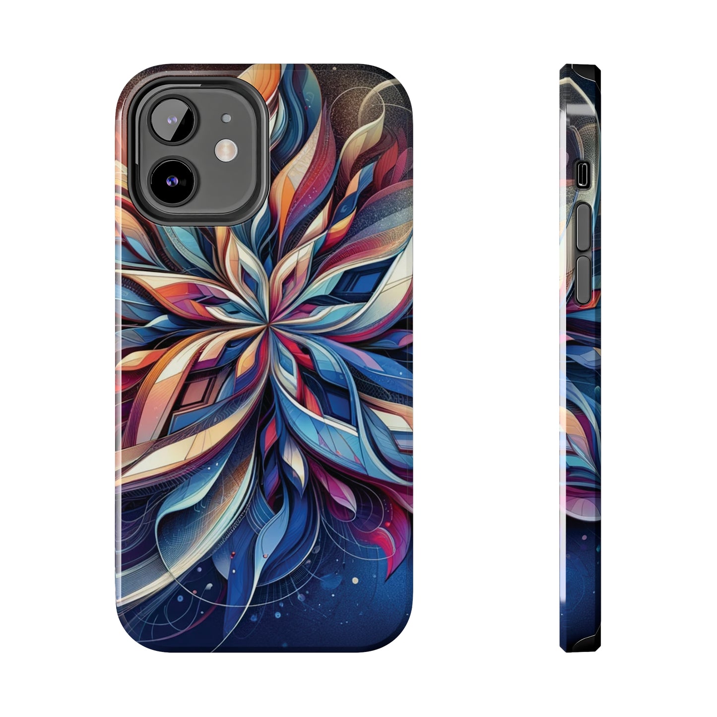 ToughDrop Apple iPhone Case Ft. Abstract Snowflake