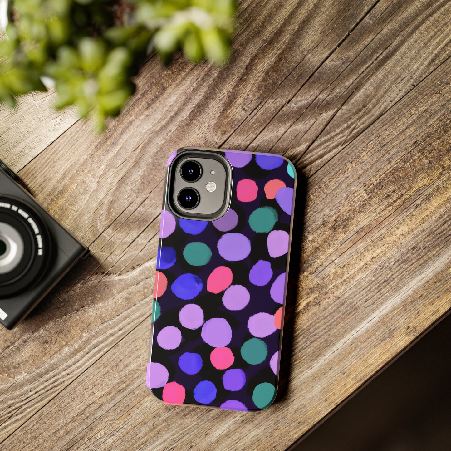 Tough Case-Mate iPhone Case Ft. Purple Dots