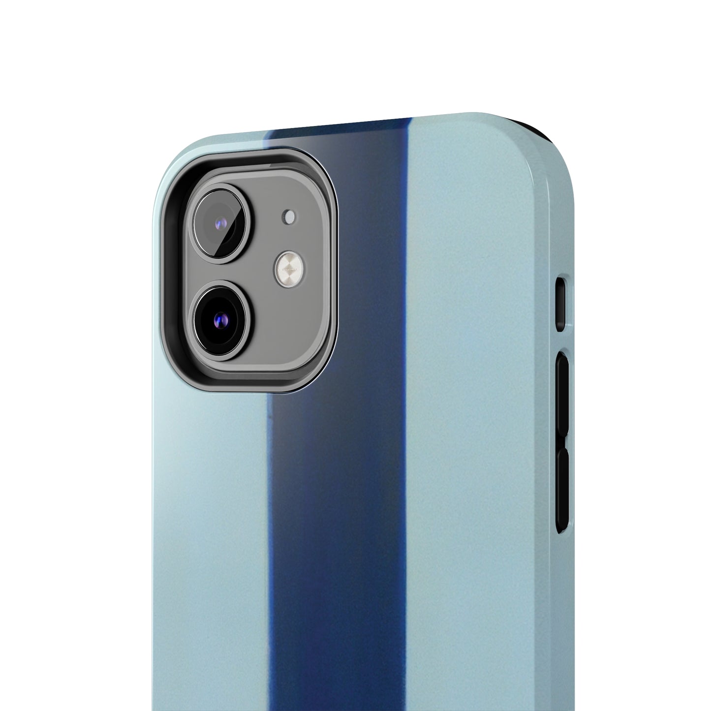 Strong Apple iPhone Case Ft. Minimal Blue Stripe