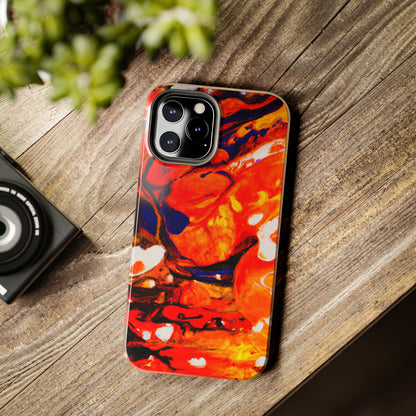 Tough Apple iPhone Cases Ft. Abstract Halloween Pumpkin