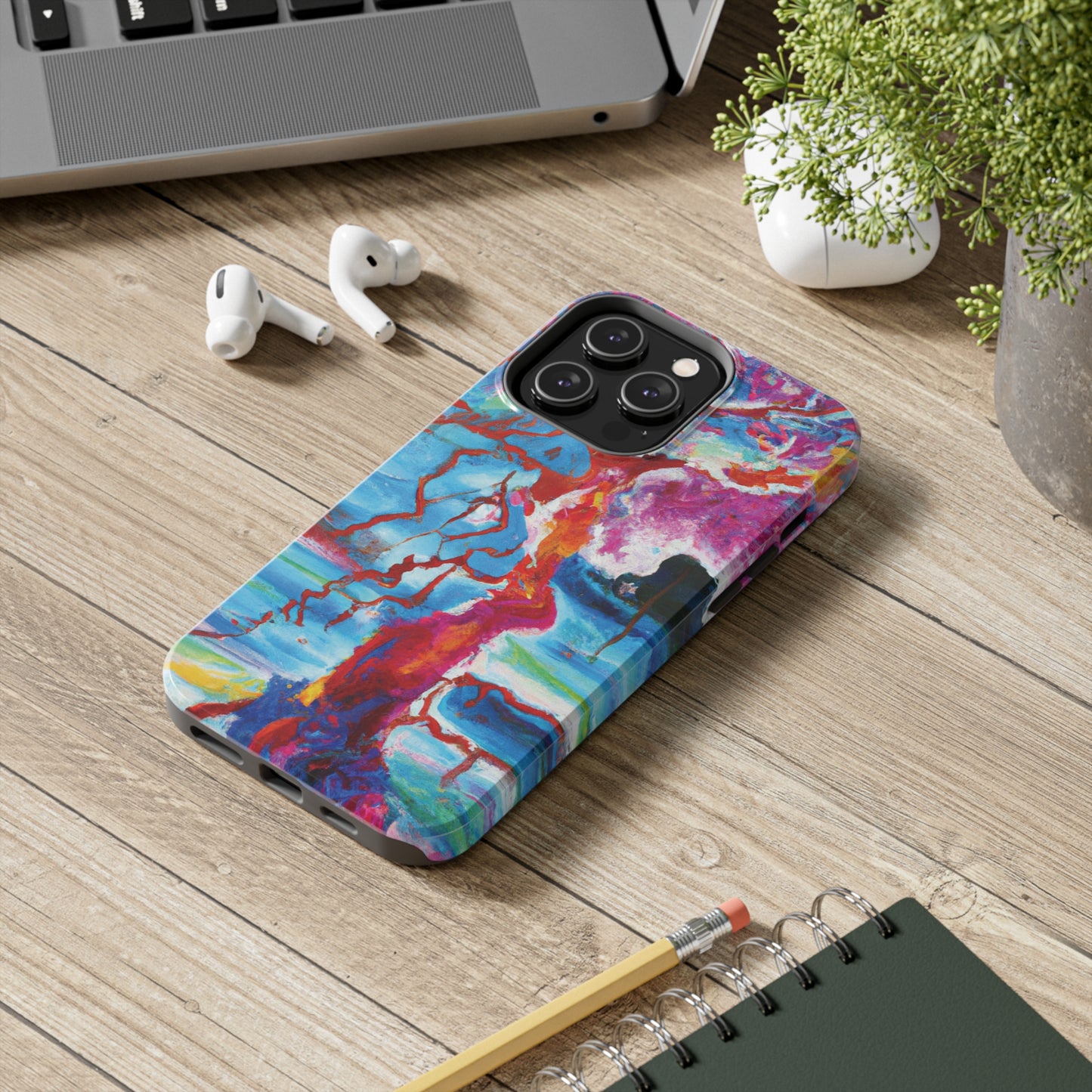 Tough Apple iPhone Cases Ft. Abstract Spirit Tree