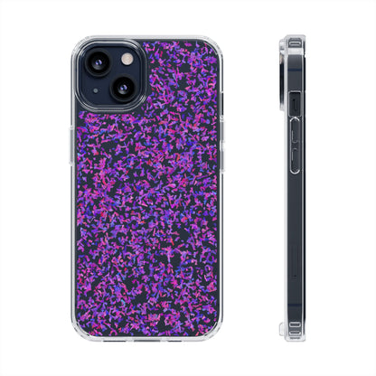 Clear iPhone and Android Cases Ft. Purple Leaves