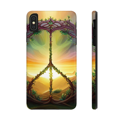 Strong Apple iPhone Case Ft. Peace Sign (Choose Peace)