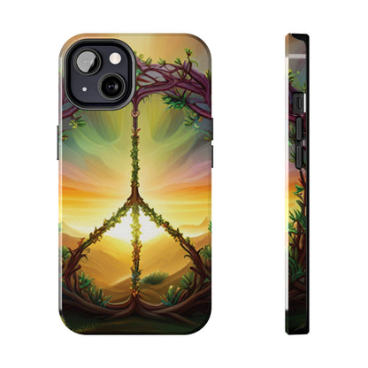 Strong Apple iPhone Case Ft. Peace Sign (Choose Peace)