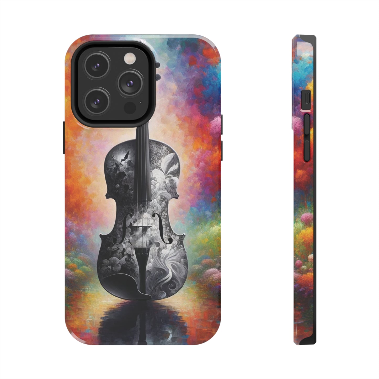 ToughDrop Apple iPhone Case Ft. Greyscale Violin